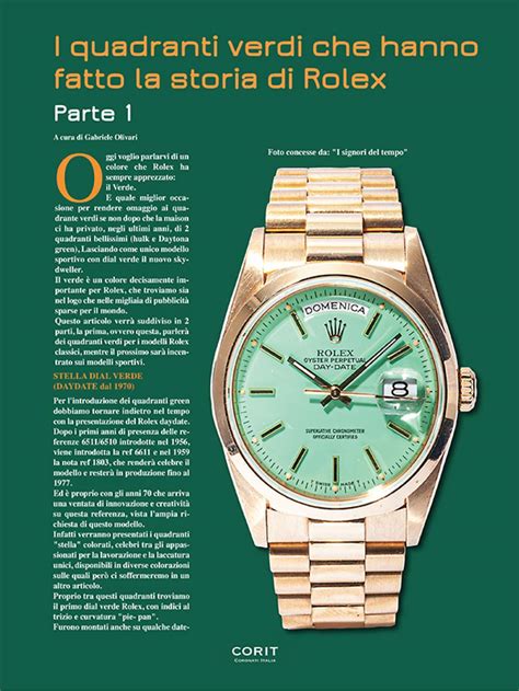 quadrante colore fango rolex|I quadranti verdi che hanno fatto la storia di Rolex..